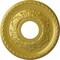 Ekena Millwork Palmetto Ceiling Medallion (Fits Canopies up to 4 7/8"), 12 1/8"OD x 3 1/2"ID x 1"P, Rich Gold CM12PMRGS - alternate 1